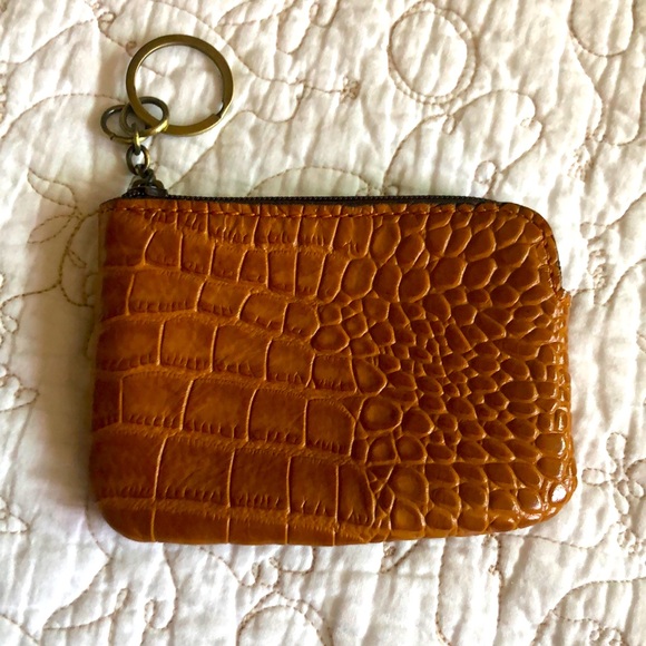 Patricia Nash Leather Croc Coin Purse OS - Picture 2 of 8